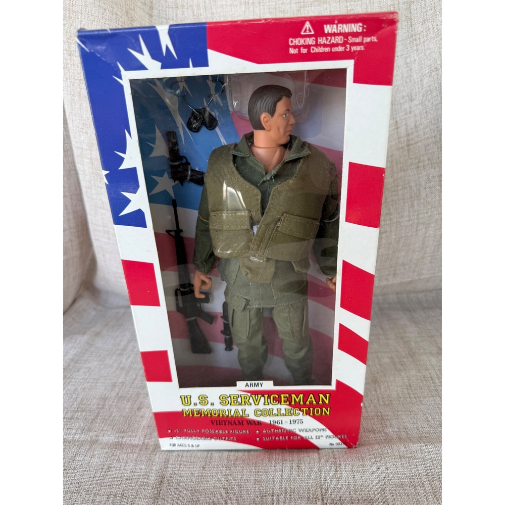 Formative Army Action Figure 12" Green New Vietnam War Memorial Collection